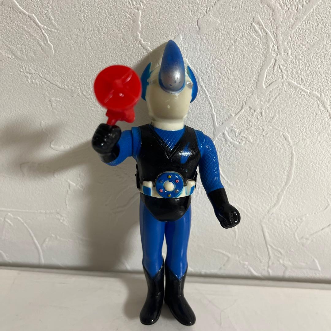 ⚠️貴重・激レア　忍者キャプター　水忍　ソフビ　昭和レトロ　当時物