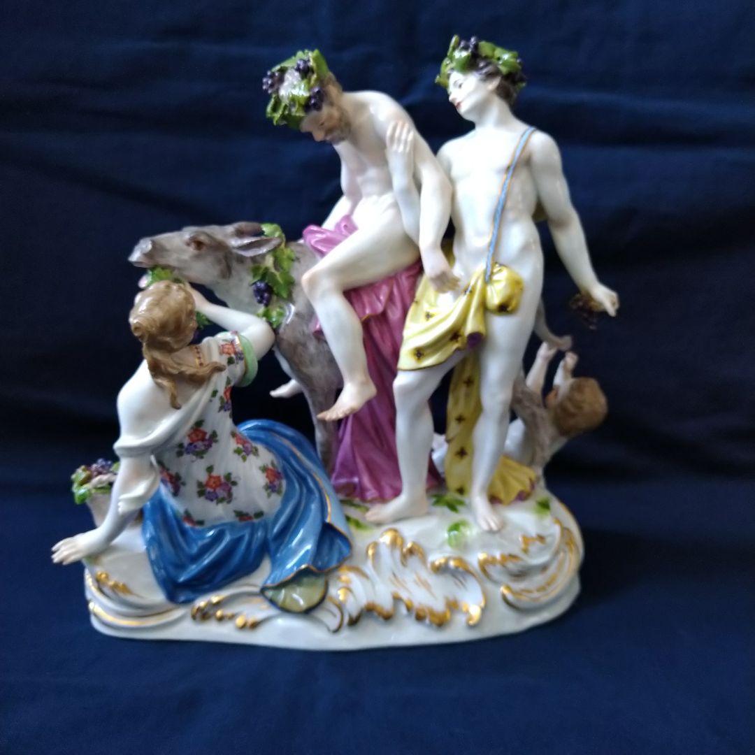 ✤1924年以前マイセン（Meissen）『ロバに乗るシレナス』