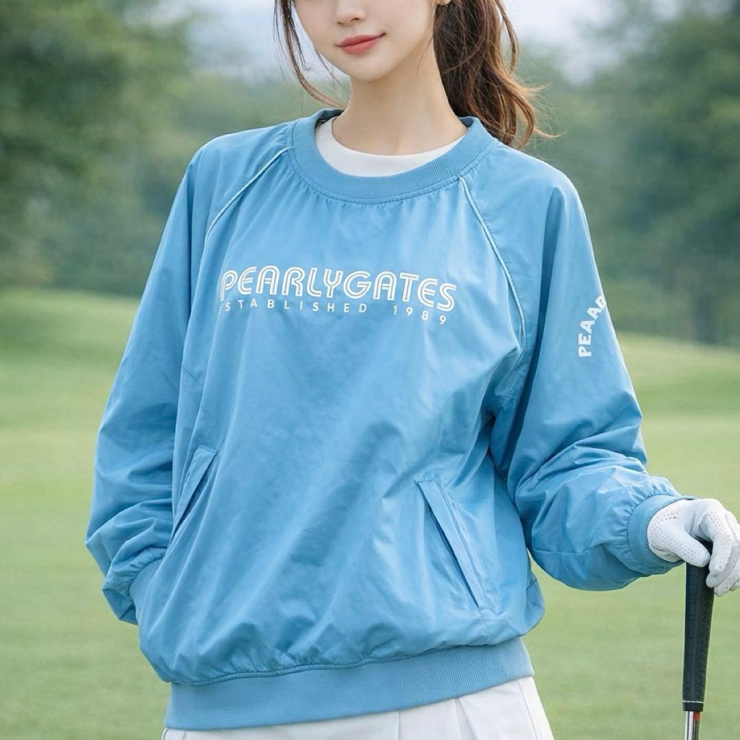 PEARLY GATES パーリーゲイツ　スニード　ナイロン　水色　ゴルフ　M