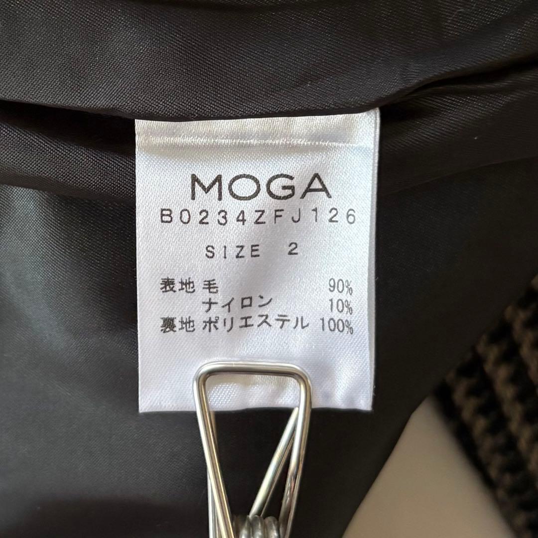 ゆうこりん❣️定価7万 MOGA グレンチェックジャケットコート サイズ2