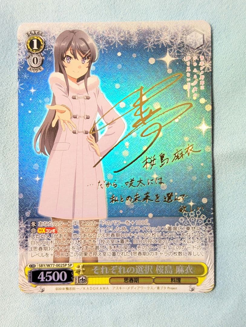 それぞれの選択 桜島麻衣　SP