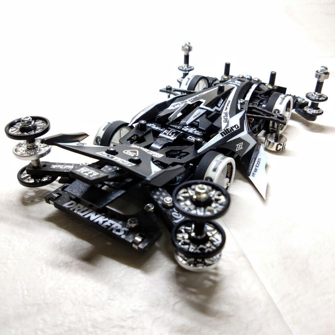 ミニ四駆　完成品　アズール アバンテMKⅢ　MSフレキ シロクロ
