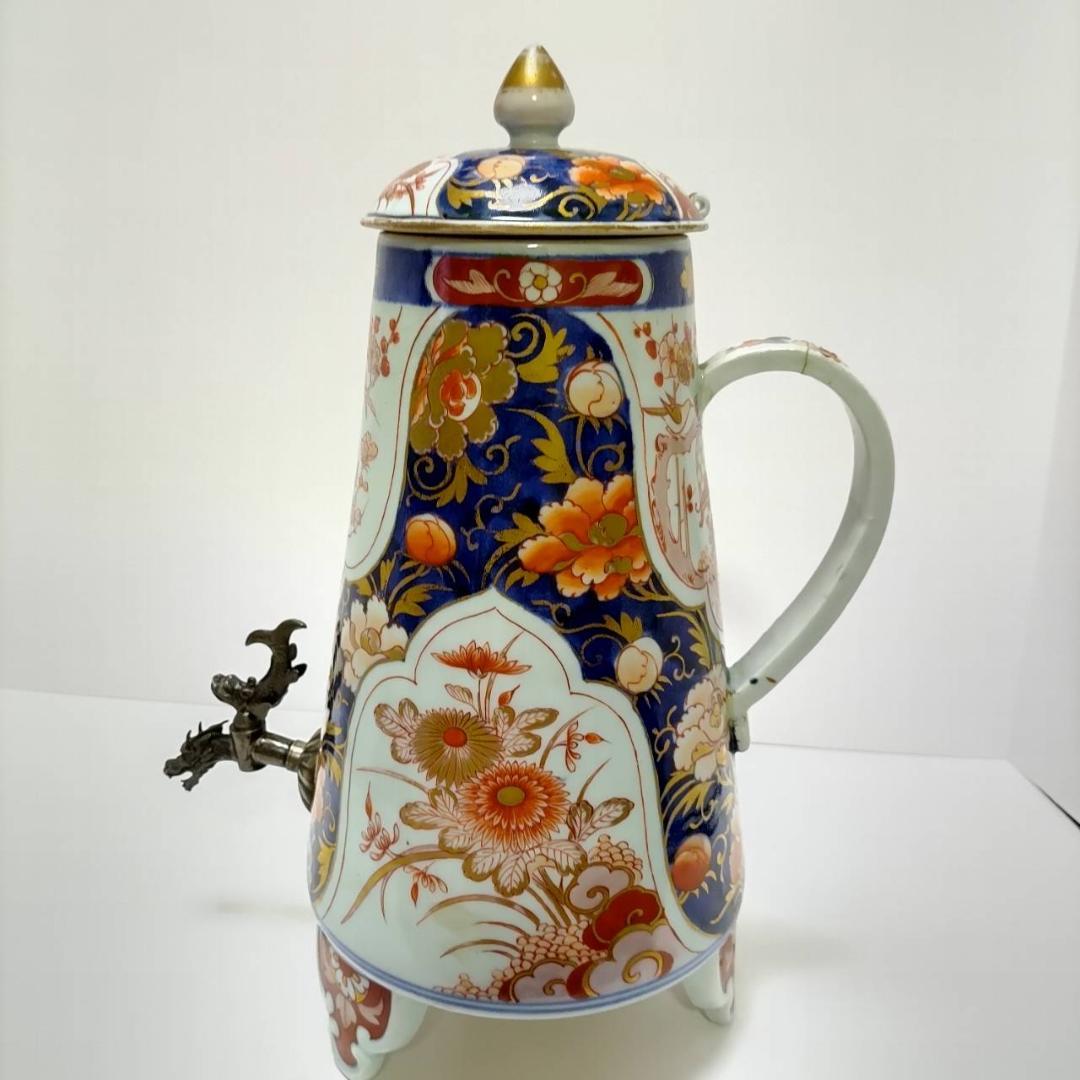 古伊万里 色絵菊花文ワインポット １７世紀 柿右衛門様式