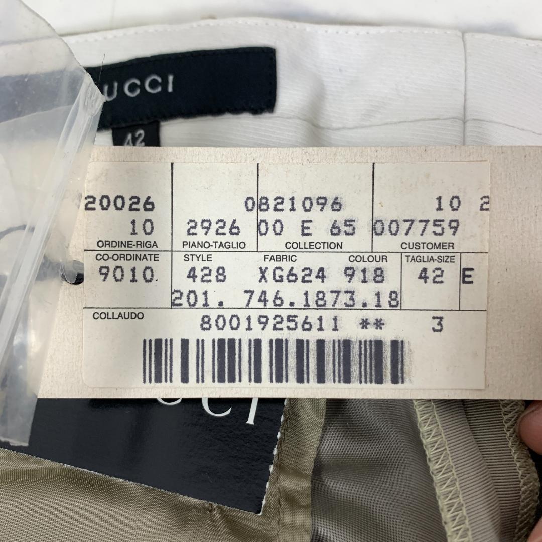 LA5286 新品タグ付き グッチ スラックス チノパン ベージュ 42