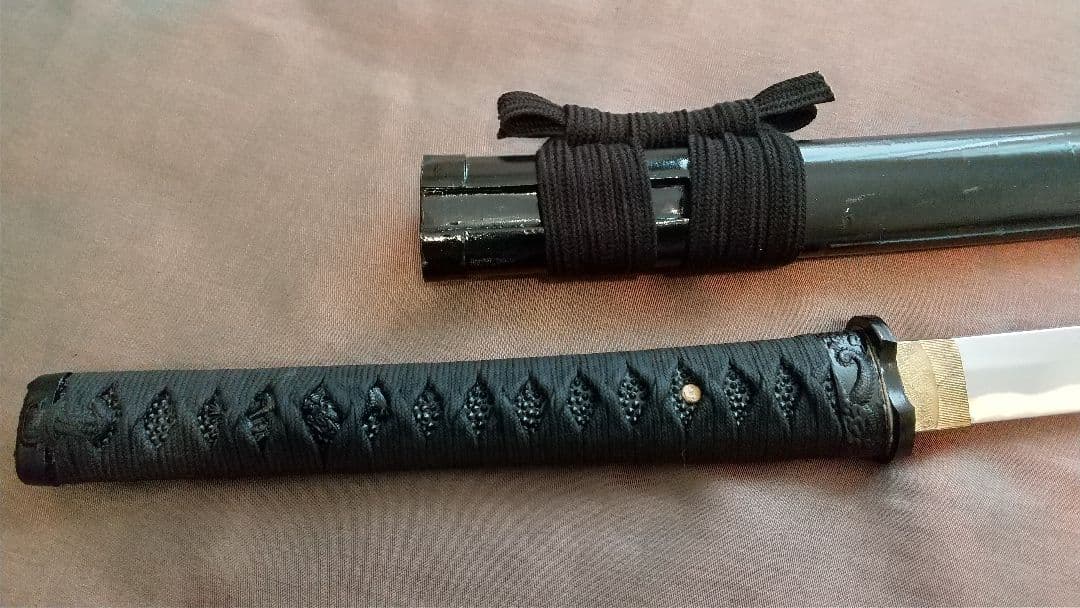 【小柄櫃あり】軽量アルミ刀身 模造刀 模擬刀 喰出鍔 模擬刀 sword 舞踊刀