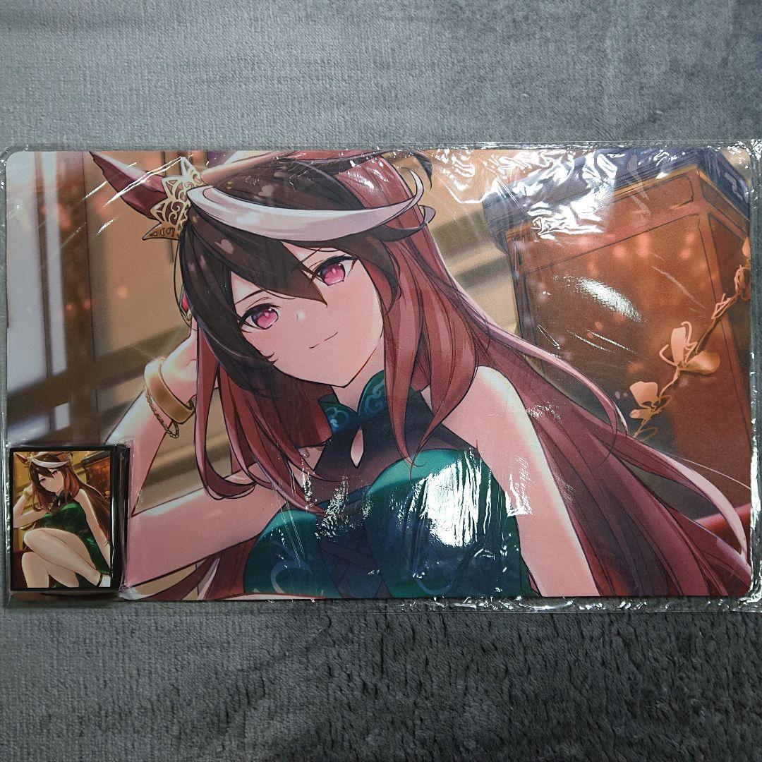 α1 ウマ娘 髪をかきあげる&ドレス シンボリルドルフ スリーブ&プレイマット
