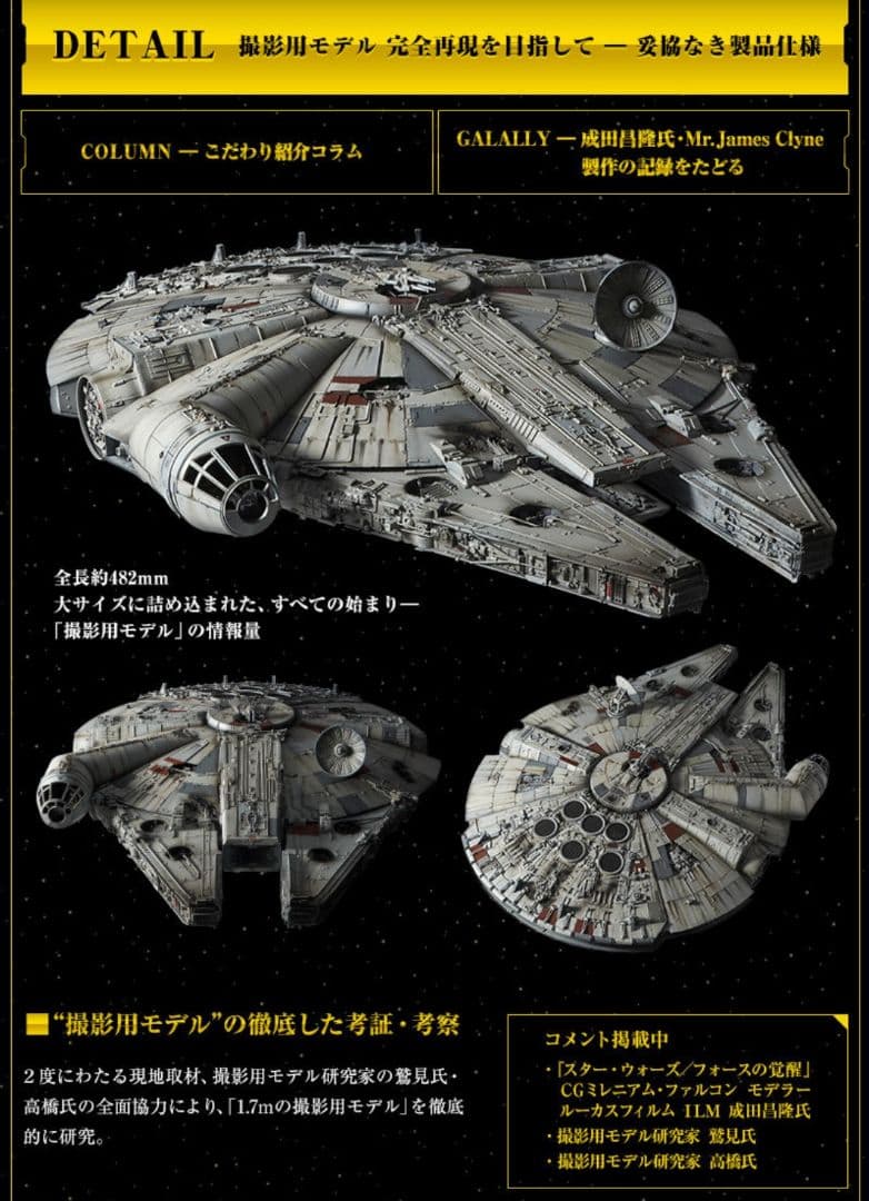 バンダイ パーフェクトグレード ミレニアム・ファルコン 1/72