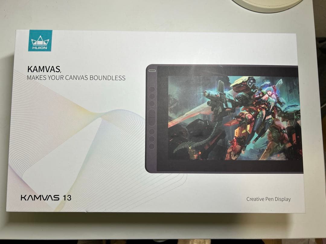 HUION Kamvas 13 液タブ GS1331 ミッドナイトグリーン 緑