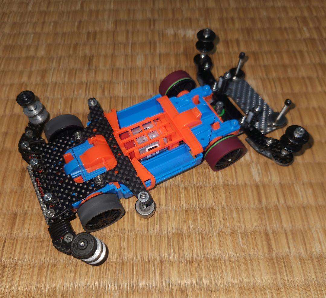 ミニ四駆　MSフレキ　ブルー　オレンジ