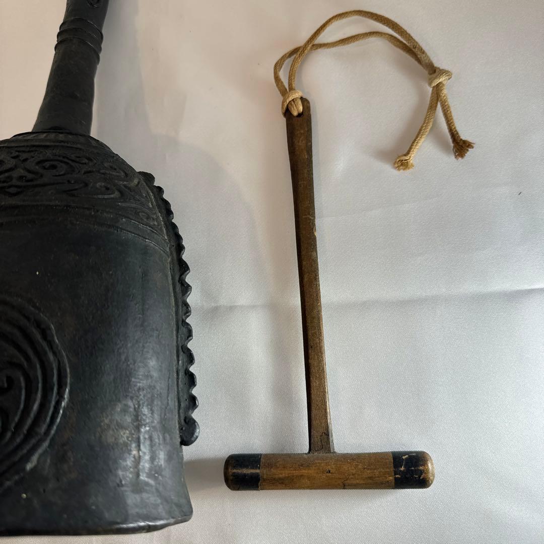 吊鐘　古銅 釣鐘 金属 工芸品　骨董　古道具　青銅器