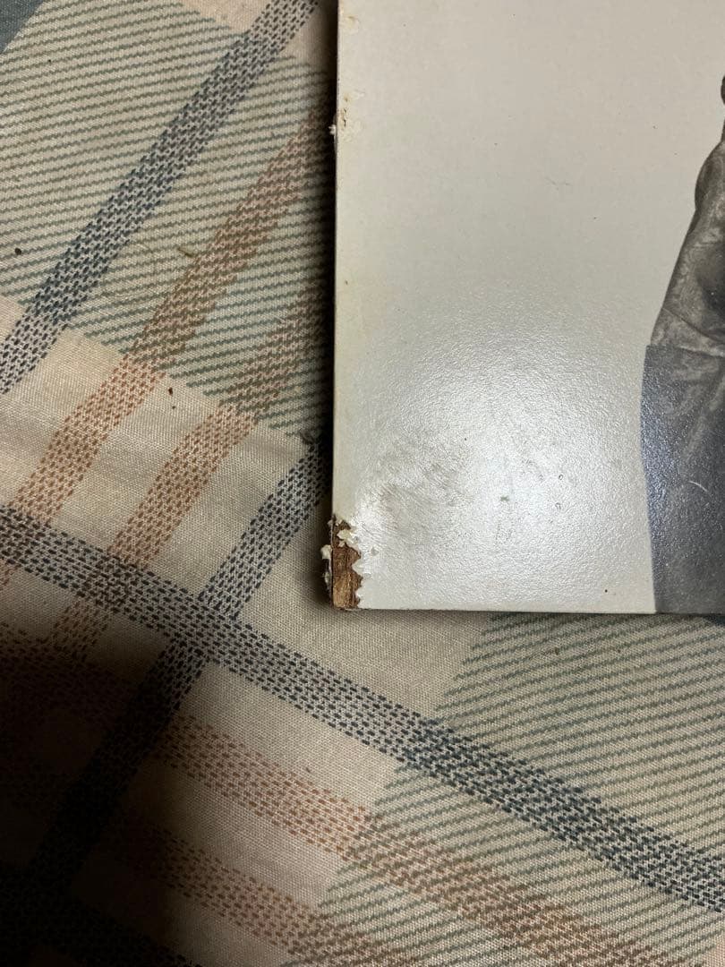 高倉健／唐獅子牡丹　卓上　木製パネル【角に傷が付いております。】
