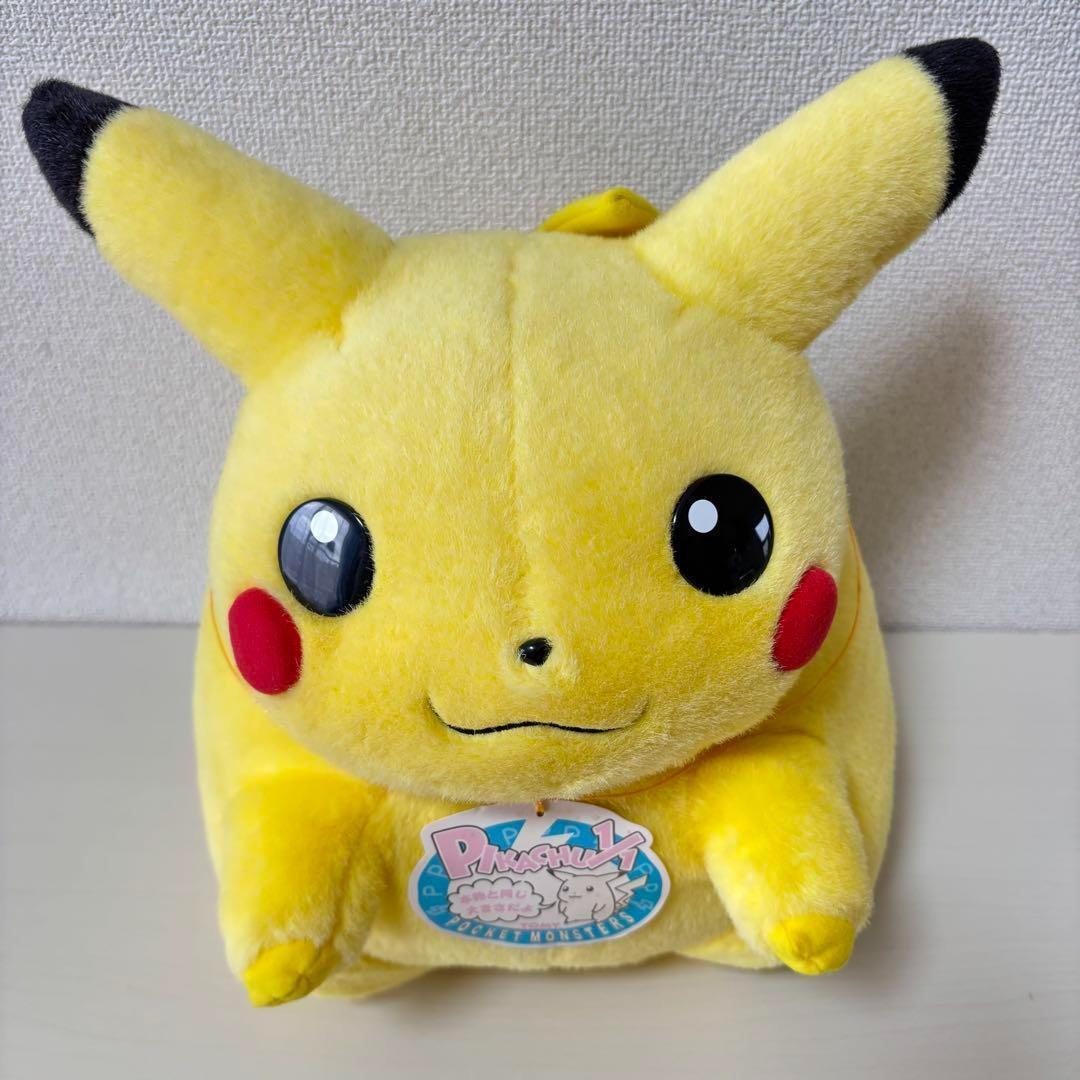 【希少！】 初代 ピカチュウ 等身大 ぬいぐるみ 1/1 初期 TOMY タグ付