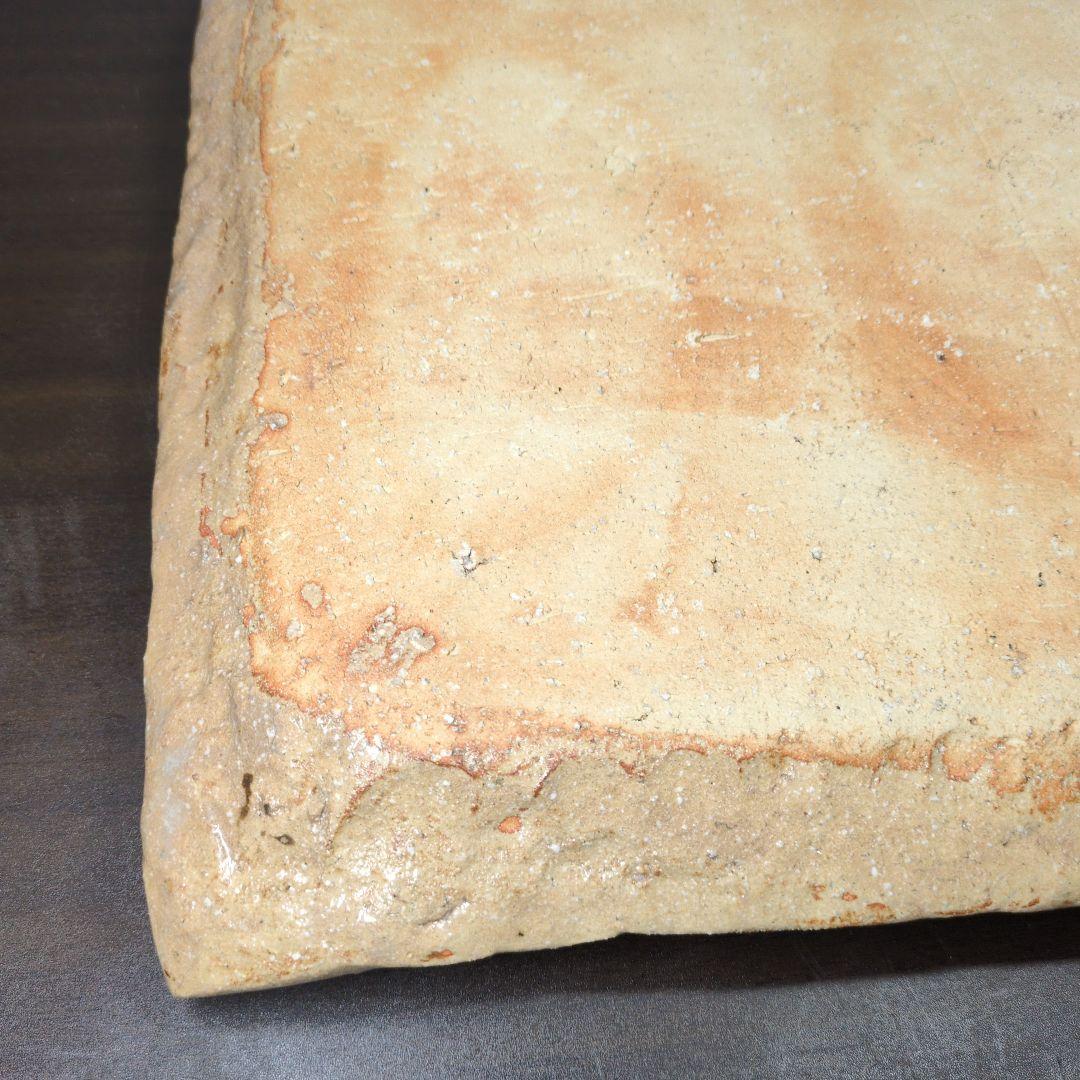 陶あん 金彩色絵 椿文 大皿 横幅約49cm