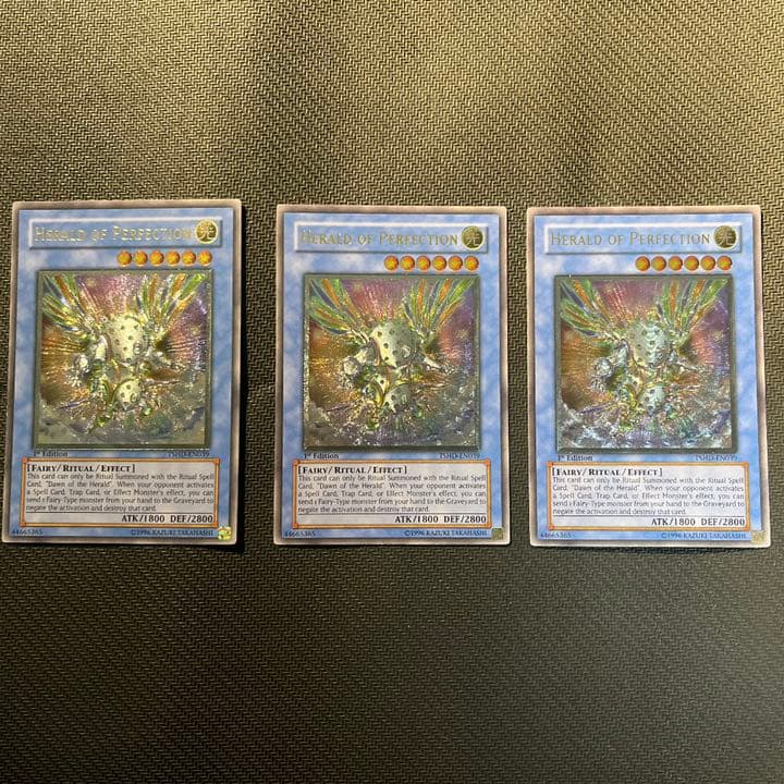 遊戯王 神光の宣告者　米版　1st edition レリーフ　3枚セット