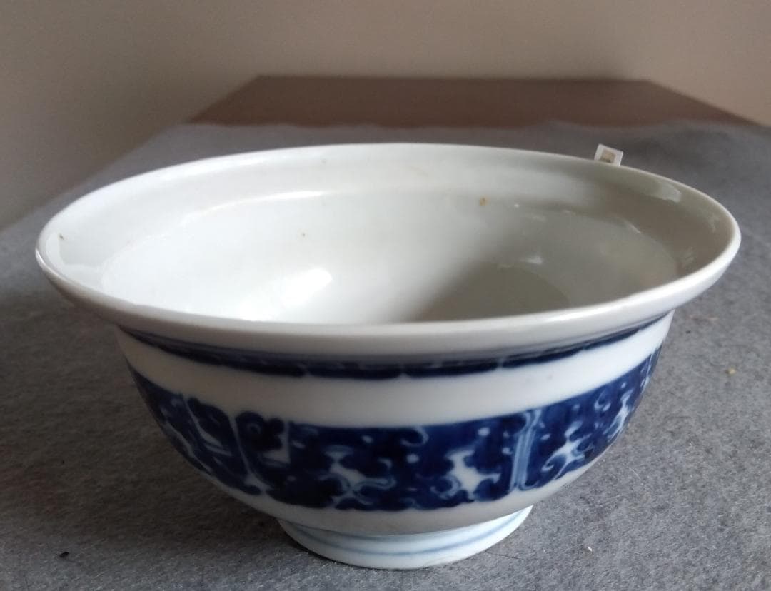 中國古陶磁器　清朝 青花椀