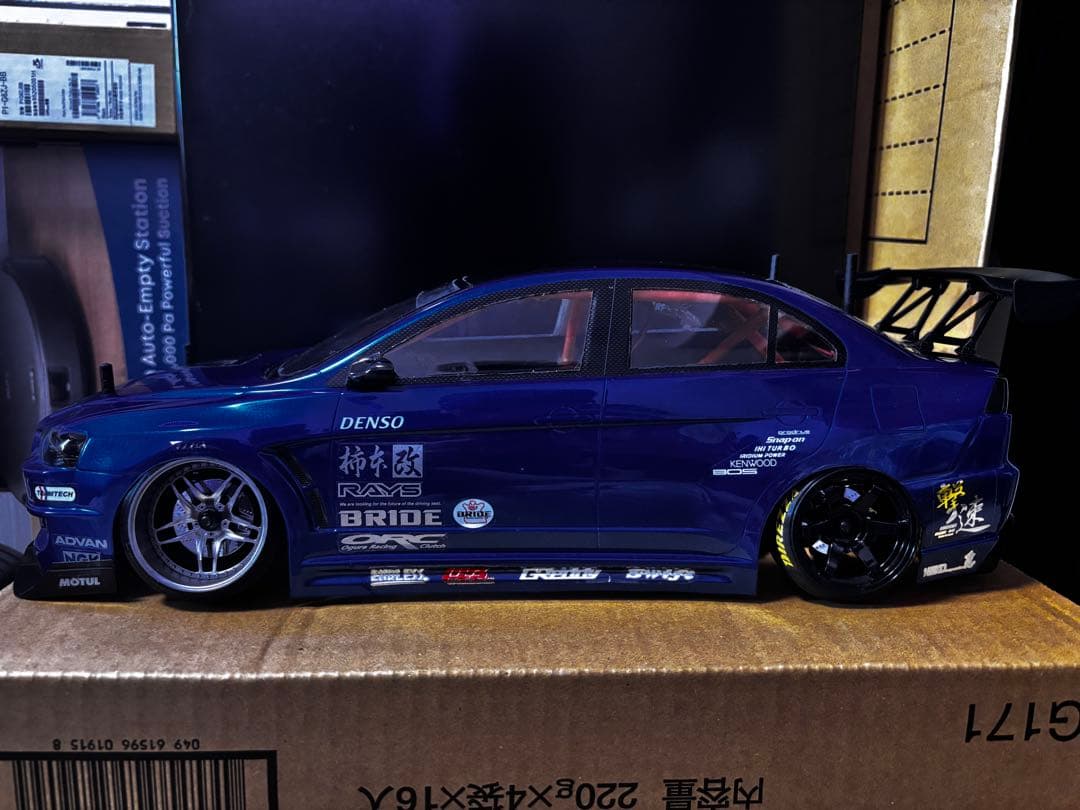 1/10 RC ボディのみ　エボ9 ドリフト仕様