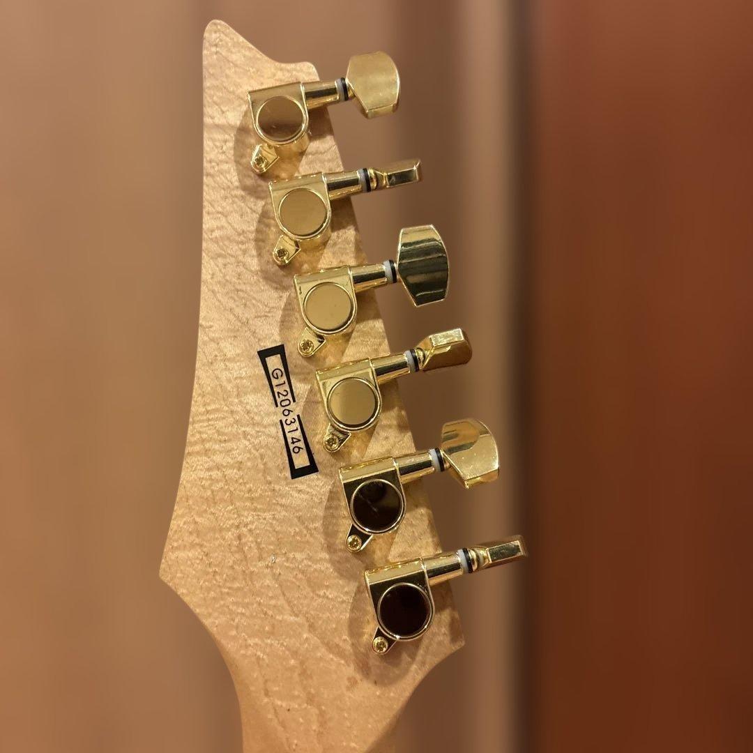 Ibanez GIO ゴールドパーツ仕様 トレモロアーム付 新品弦張替済