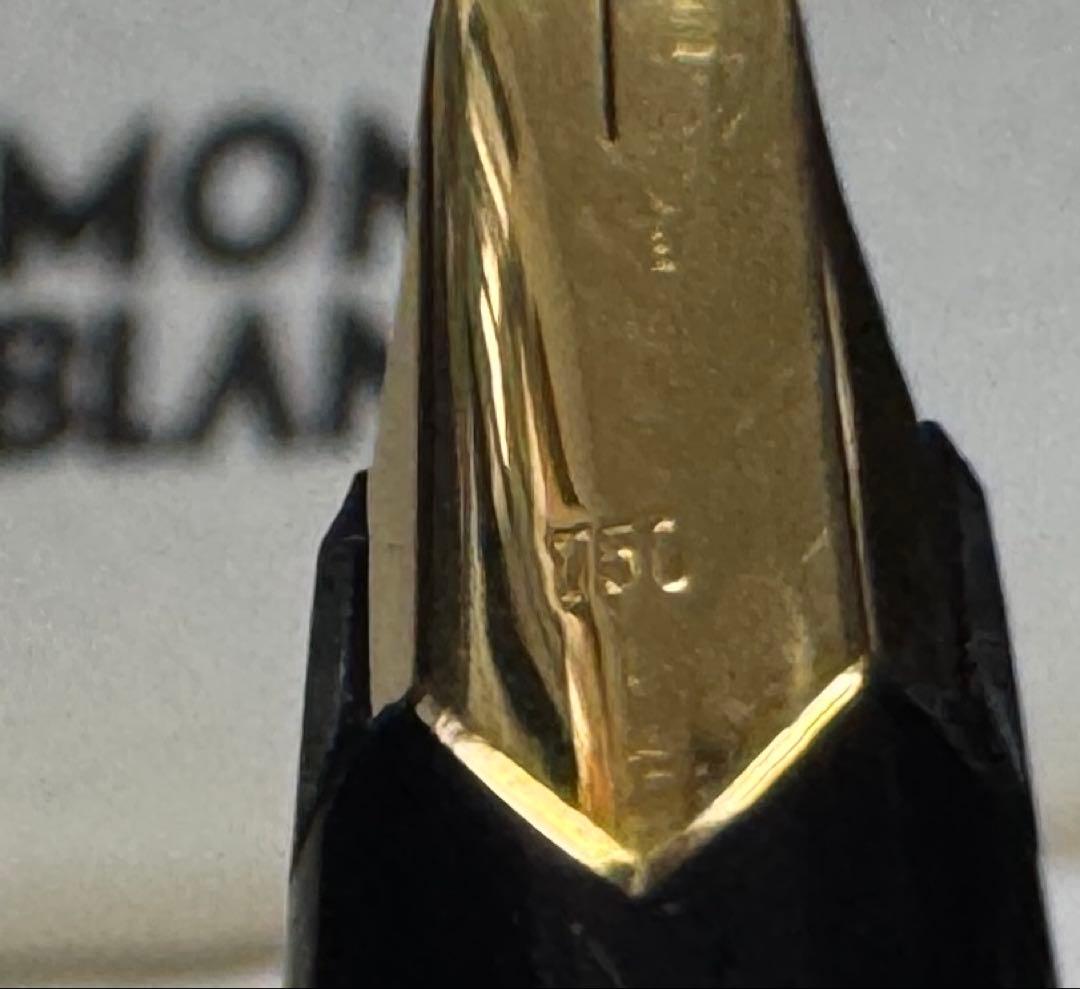 【極美品】モンブラン NO 121 万年筆 ペン先18K ブラック 太字