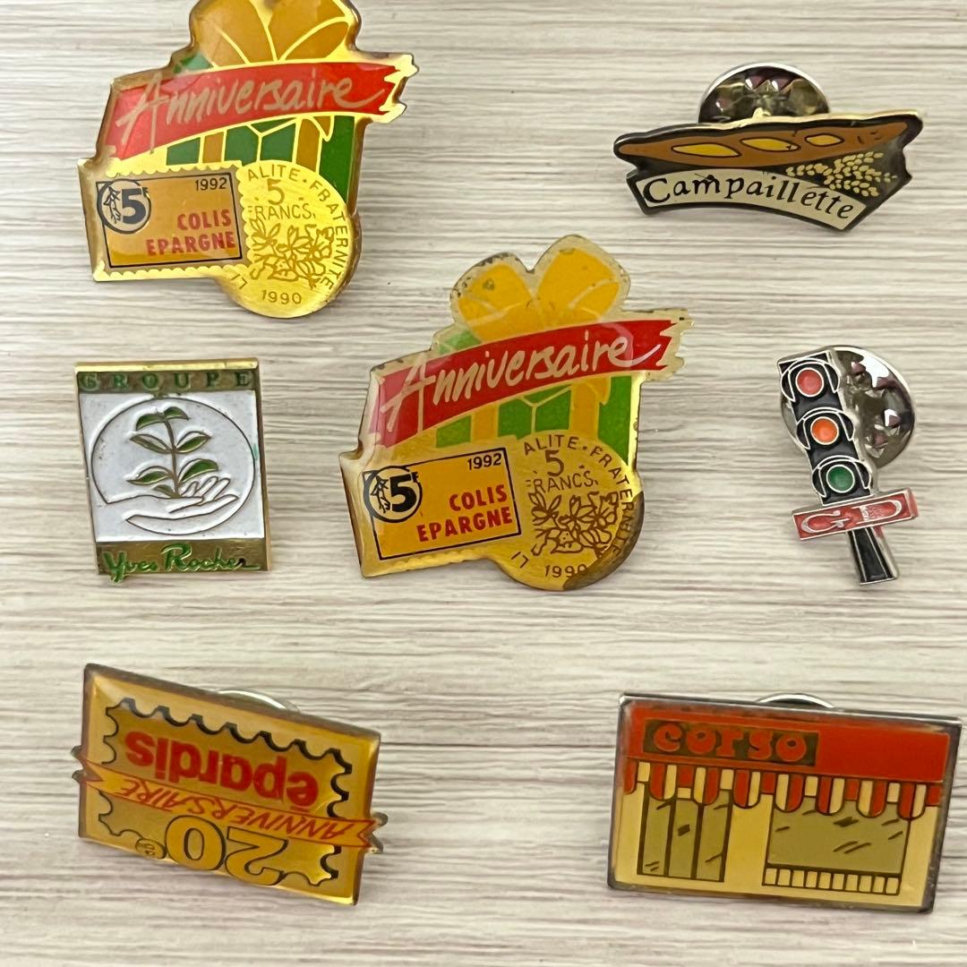 集めたくなる フランス　ピンバッジ　200個セット　まとめ売り　ヴィンテージ 6
