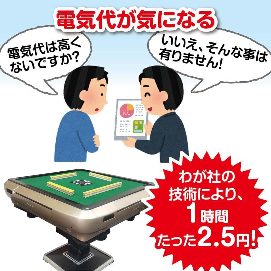 全自動麻雀卓 家庭用 静音式 折り畳み式 キャスター付き（牌33mm：ゴールド）