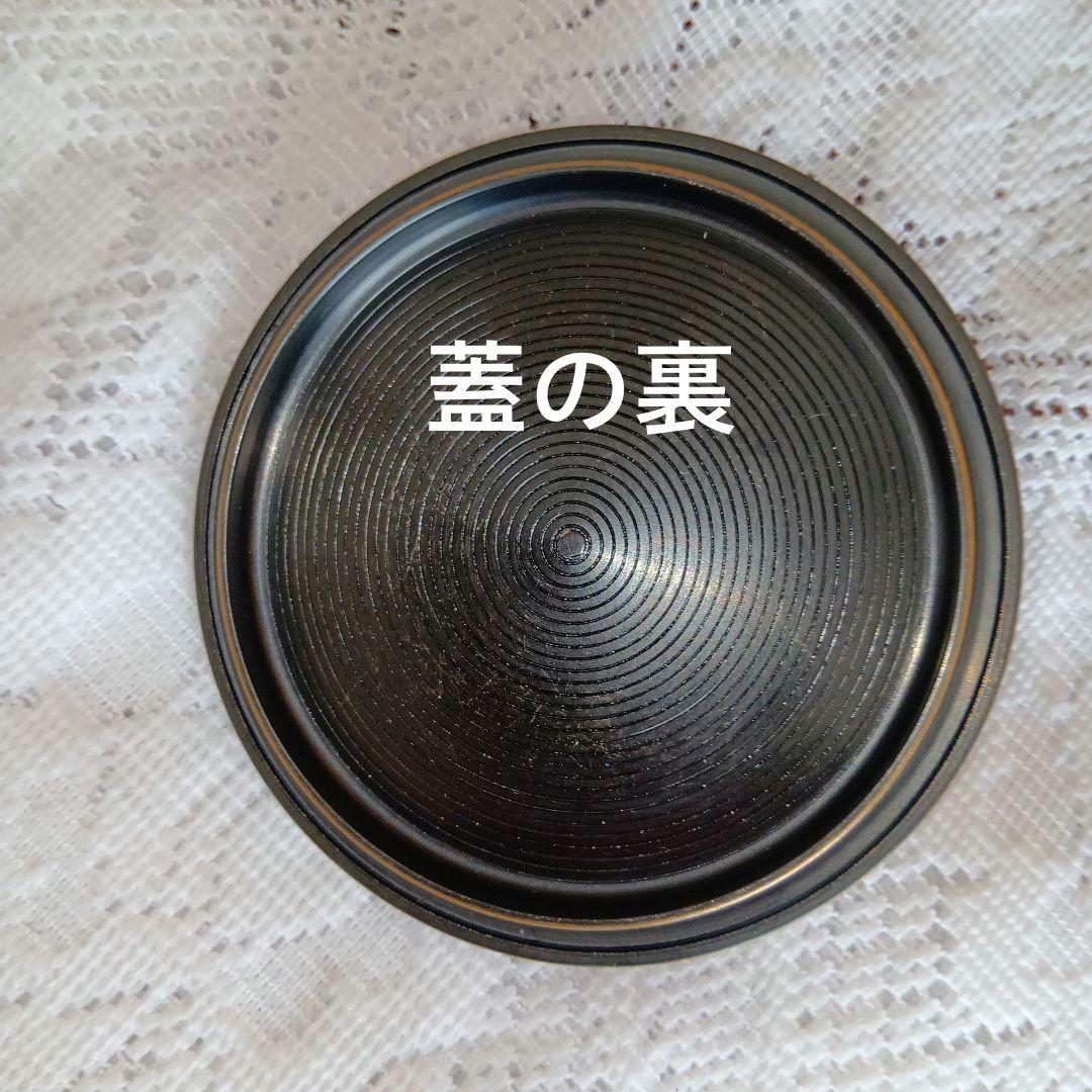 茶道具・置炉用笠釜・鉄製茶釜 ・あじろ鉄・釜環付き・USED【24】