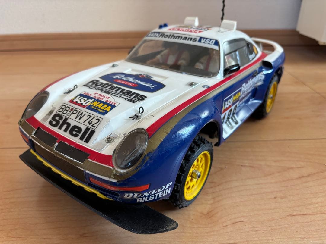 【当時物！テクニゴールドモーター付き！】タミヤ 1/12RC ポルシェ959！