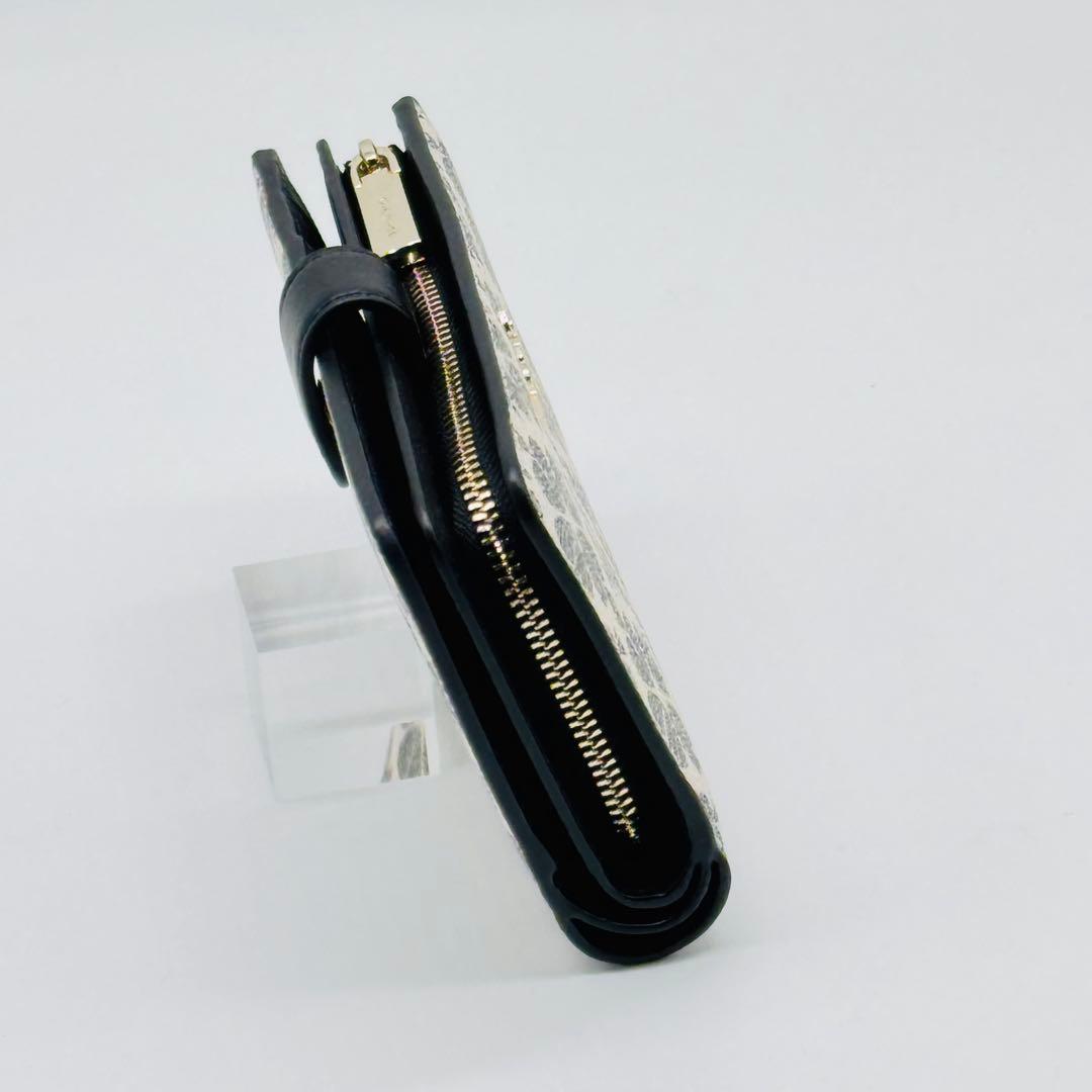 新品ケイトスペードスペード フラワーキャンバスミディアムコンパクトウォレット