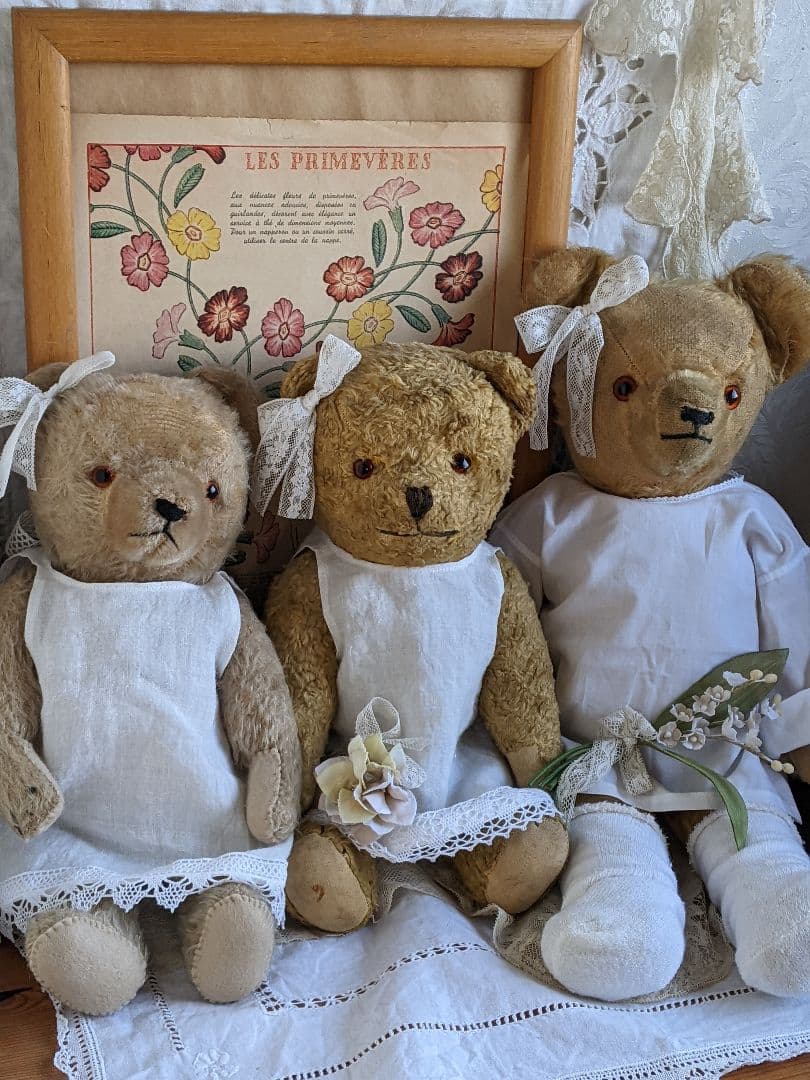 【s】アンティークベア　アンティークテディベア　ハーマン