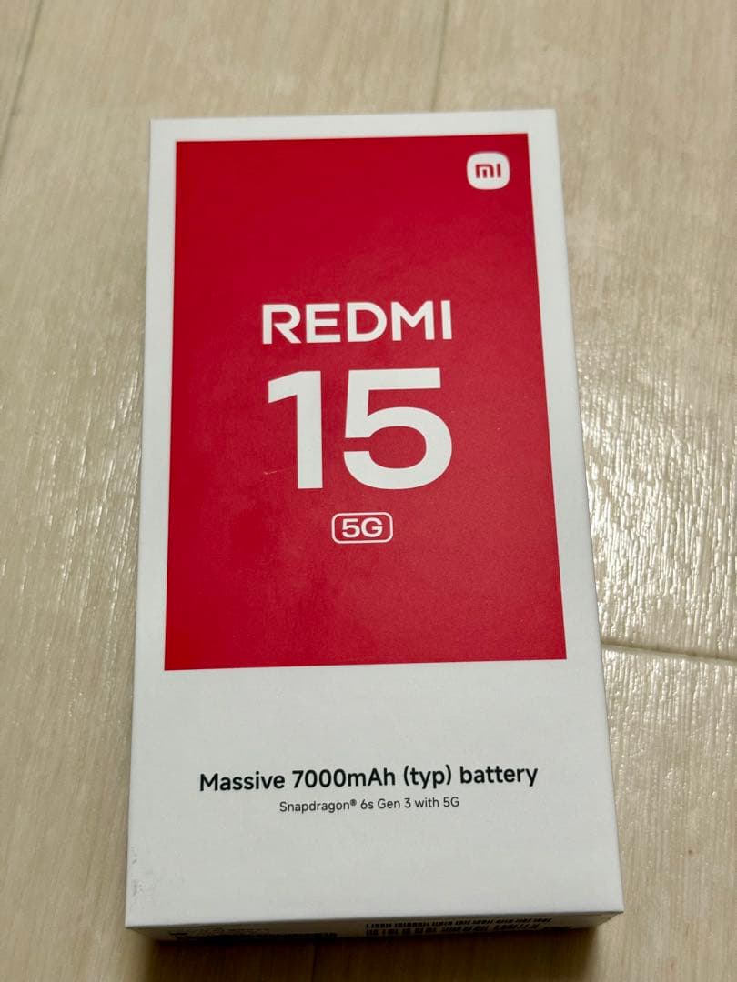 REDMI 15 5G 128GB 本体TitanGray