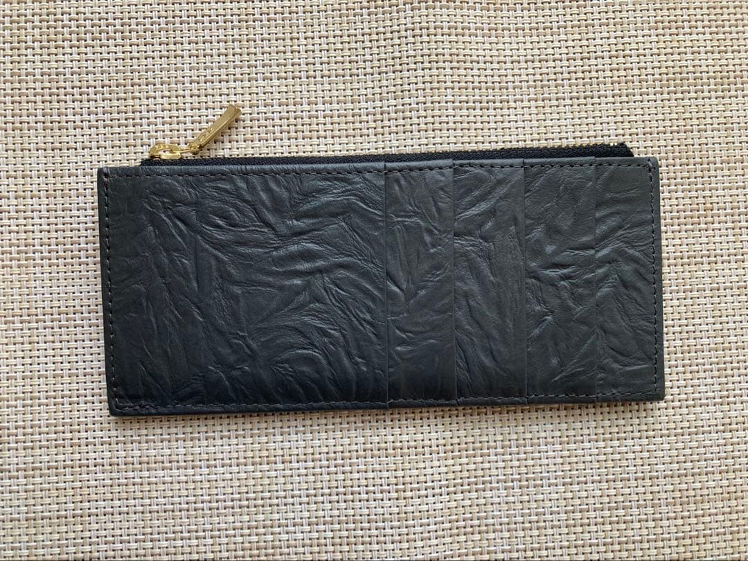 aoneco がま口　長財布　小銭入れ&カードケース付き