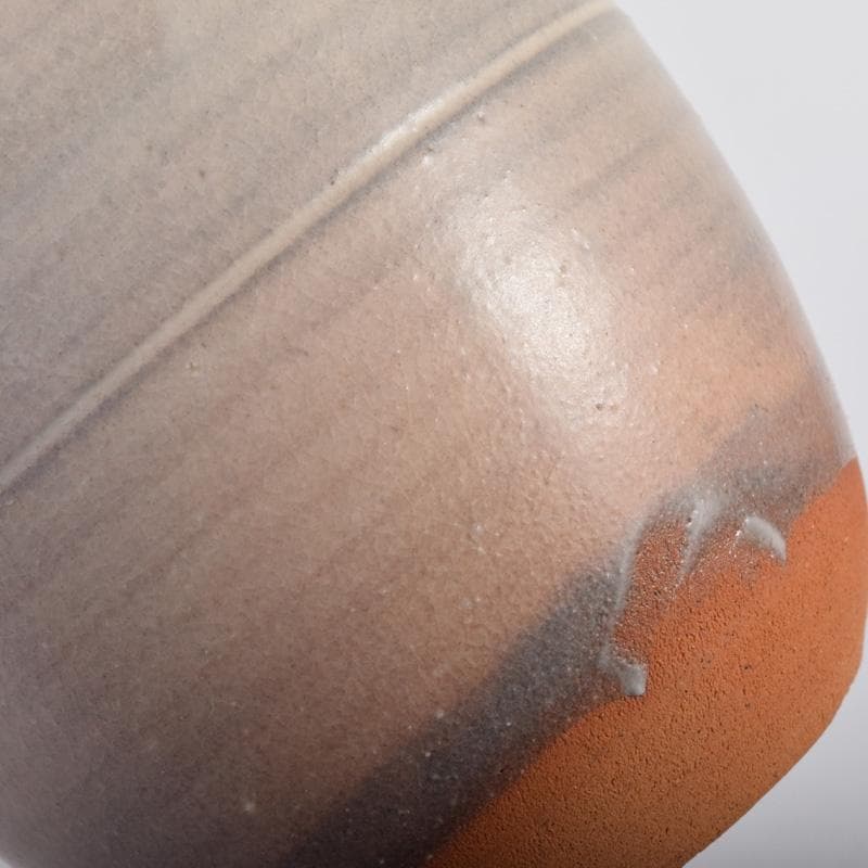 ココ　萩焼　大谷桂仙作　茶入　仕覆付　紫野　小堀卓巌極め箱　V　7381