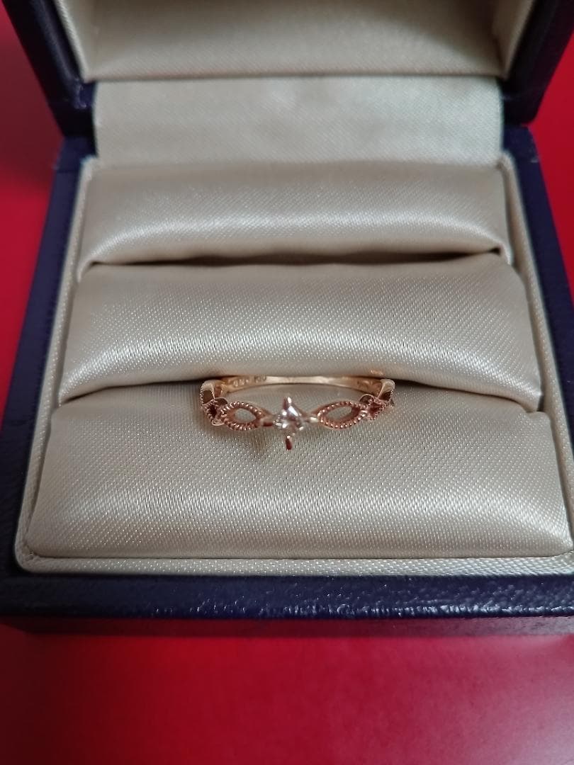 【agate】K10ダイヤモンドリング