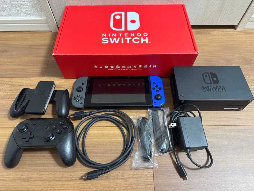 Nintendo Switch 本体 青/グレー プロコン付き