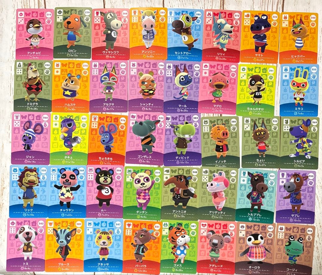 165枚　バラ売り　まとめ売り　amiibo アミーボカード　どうぶつの森