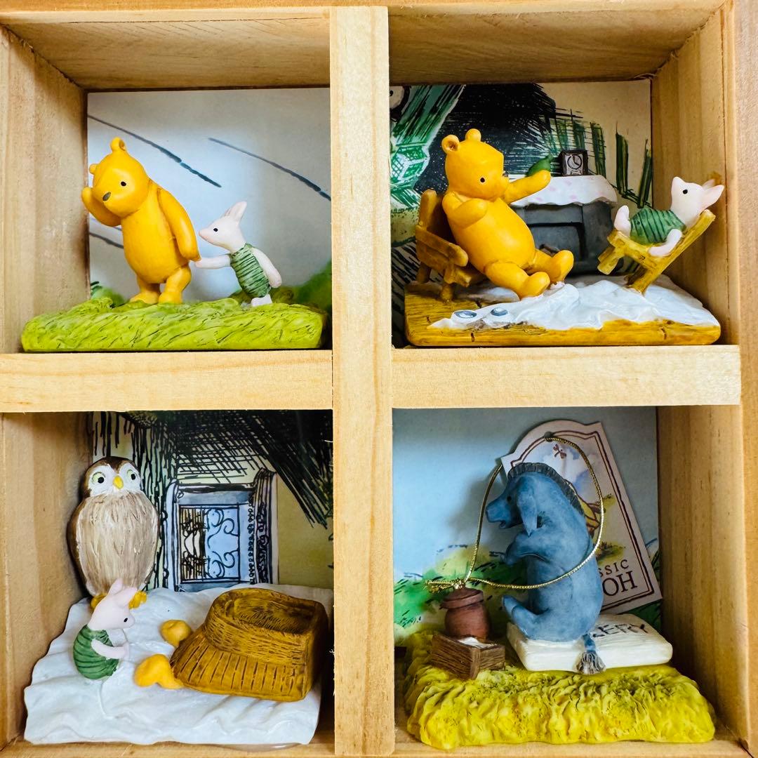 プーさん　ジオラマ 壁掛け フィギュア クラシックプー ピグレット イーヨー