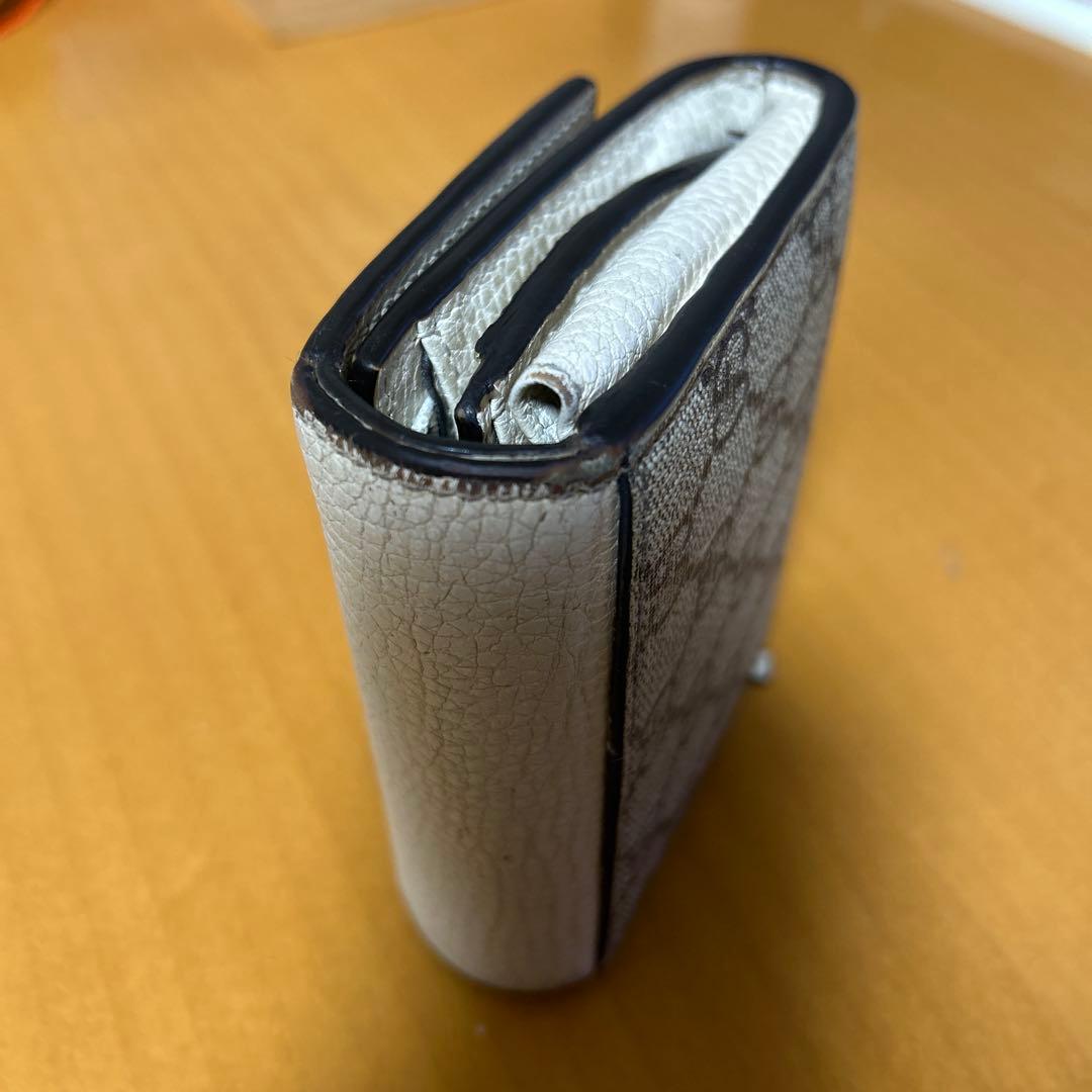 専用です。 GUCCI 二つ折り財布 ホワイト グレー
