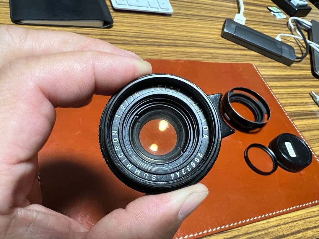 ライカズミクロン35mm 2F フード付第2世代6枚玉