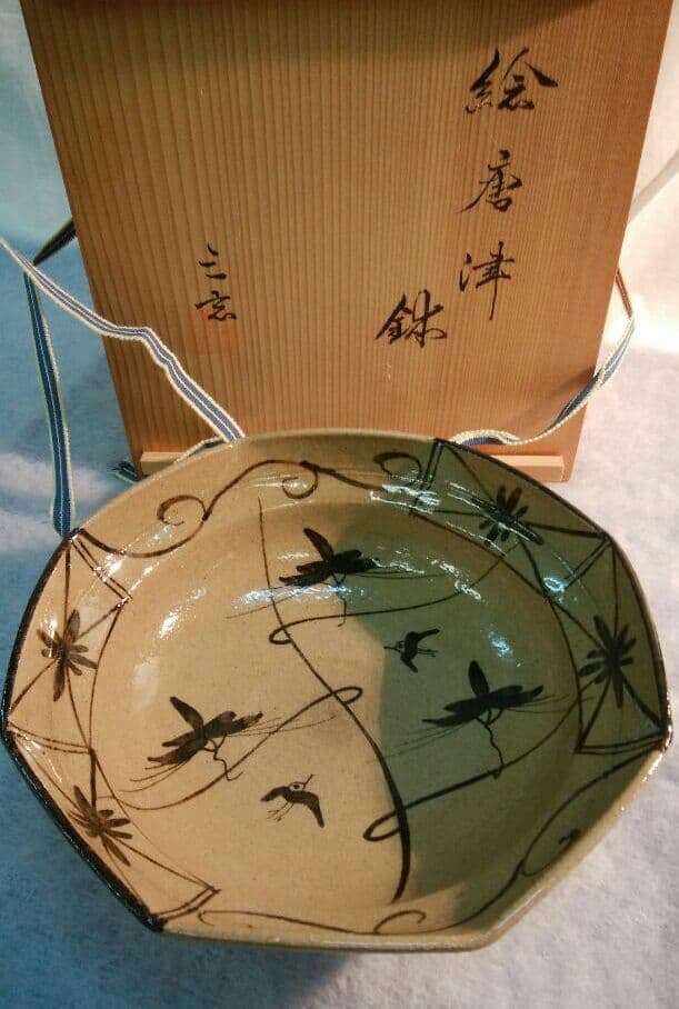 絵唐津　浅鉢