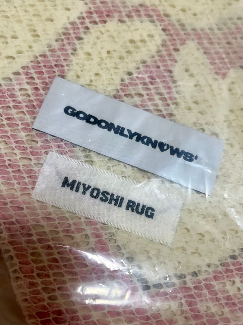 GOD ONLY KNOWS 岩田剛典　マット ロゴ ラグ　LOGO RUG