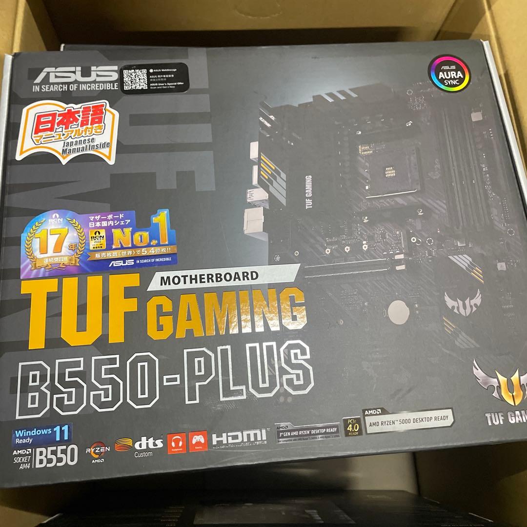 ASUS AMD マザーボード TUF GAMING B550-PLUS 6 点
