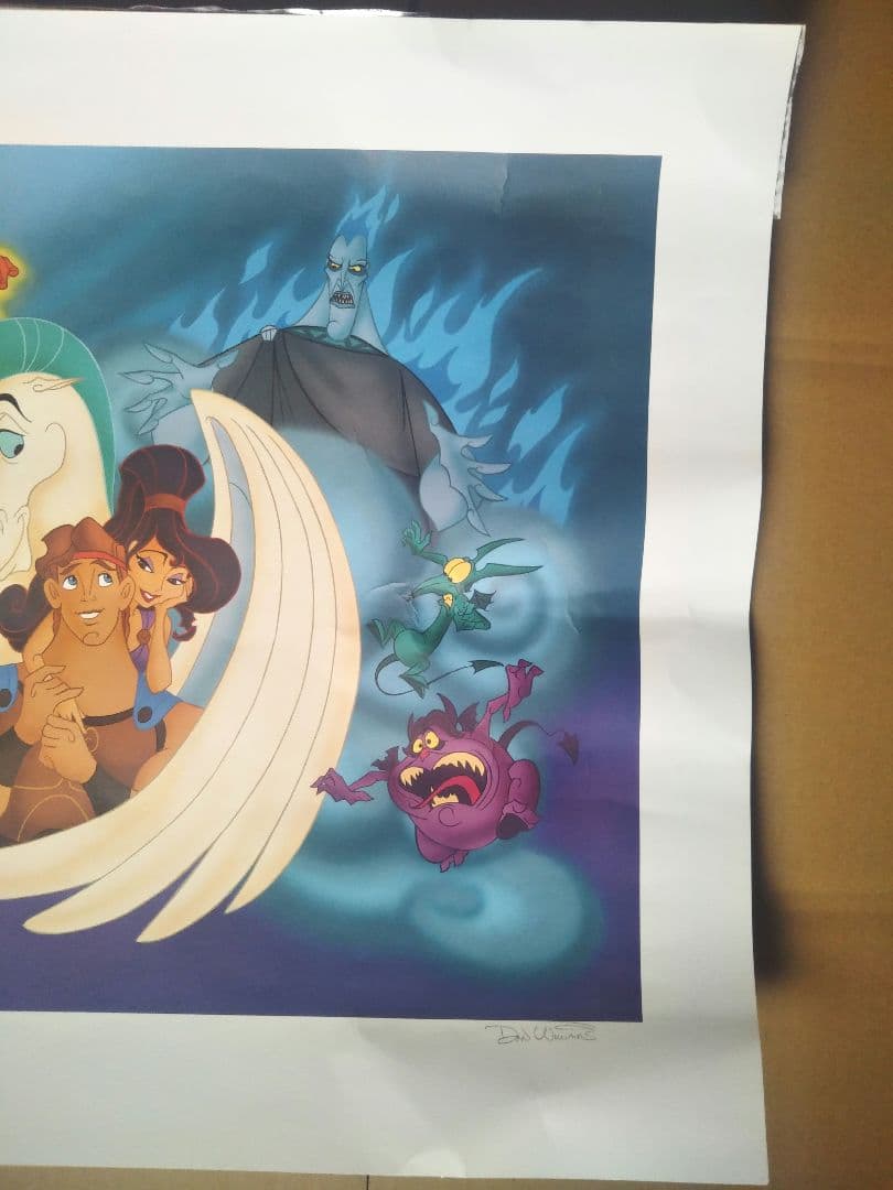 キャスト 限定 2000 ディズニー ヘラクレス ヴィランズ ハデス リトグラフ