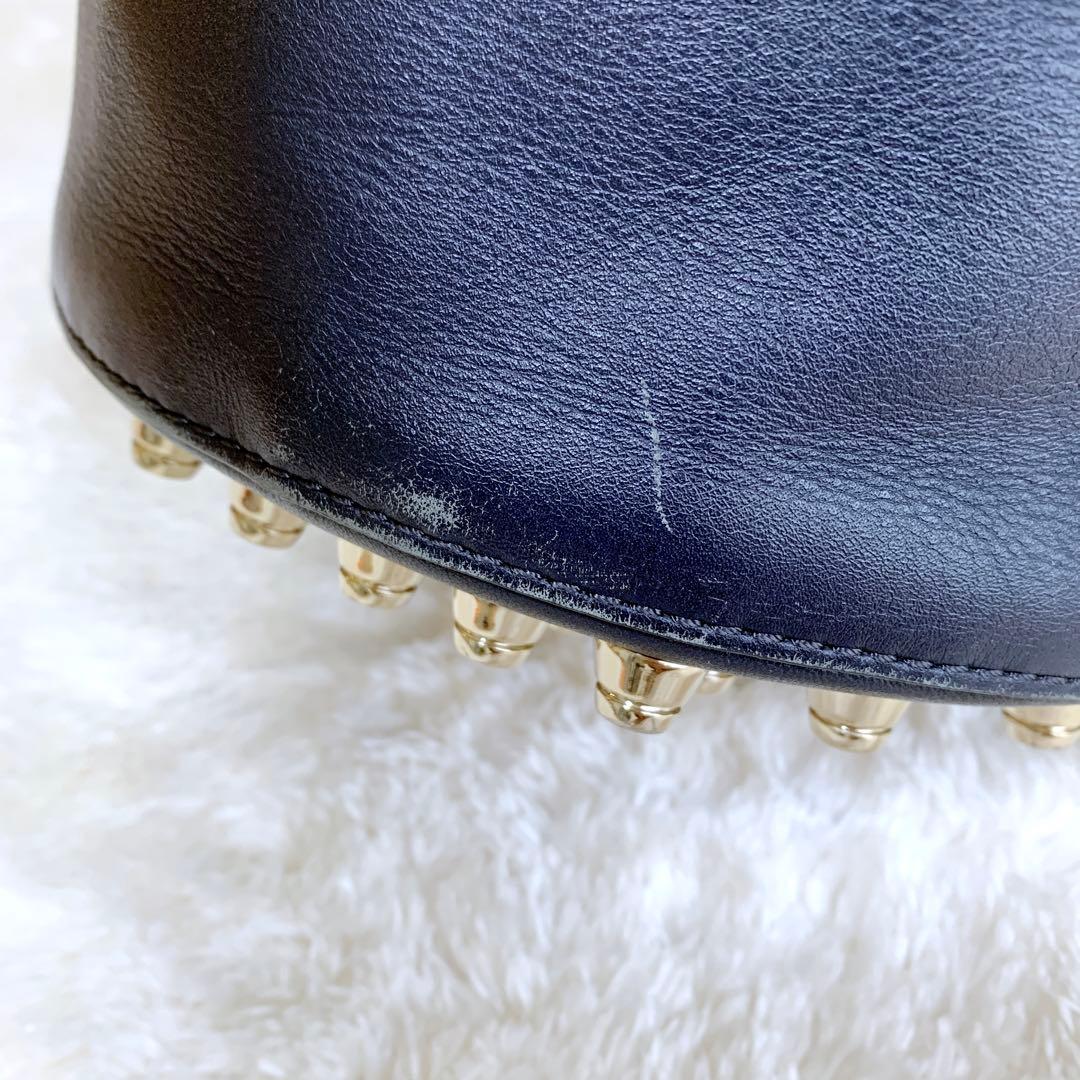 【KEIKO】アレキサンダーワン ゴールドスタッズ ショルダー バッグ 黒