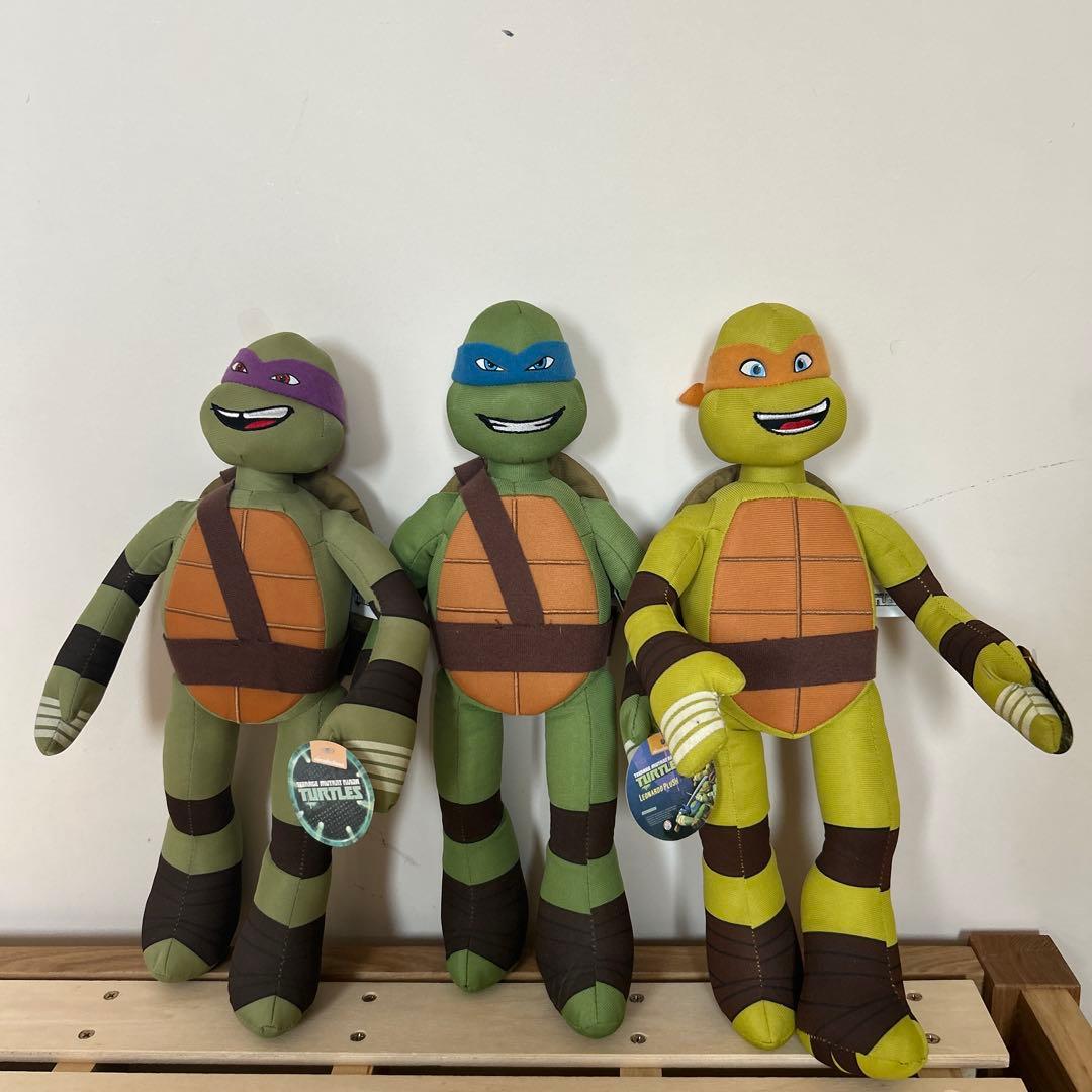 ミュータント・タートルズ ぬいぐるみ 3体セット
