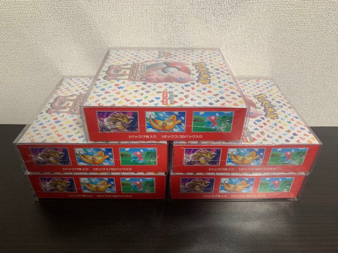 【新品未開封】ポケモンカード 151 シュリンク付き 5BOX