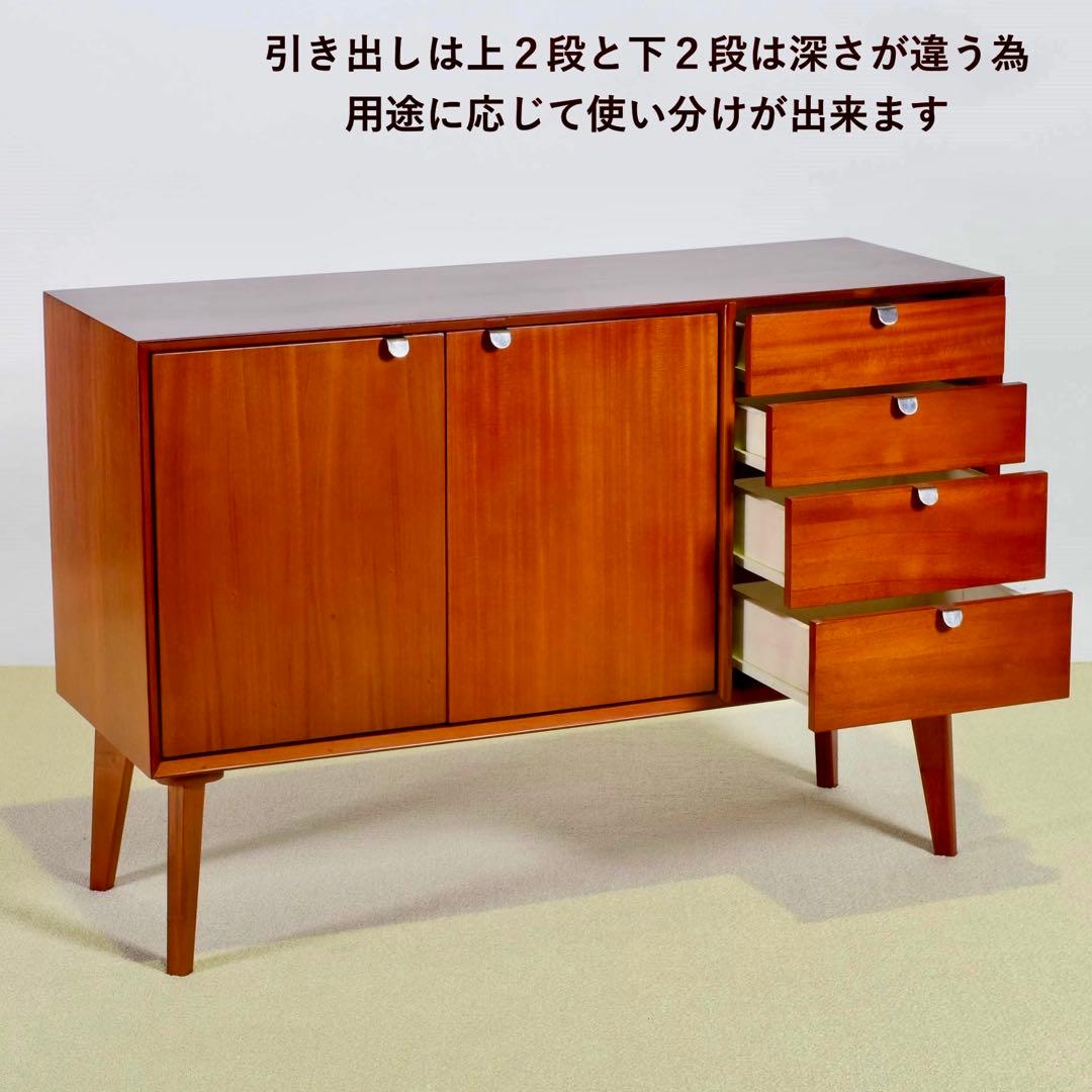E 新品 リビングボード キャビネット 収納 北欧 サイドボード 本棚 書斎