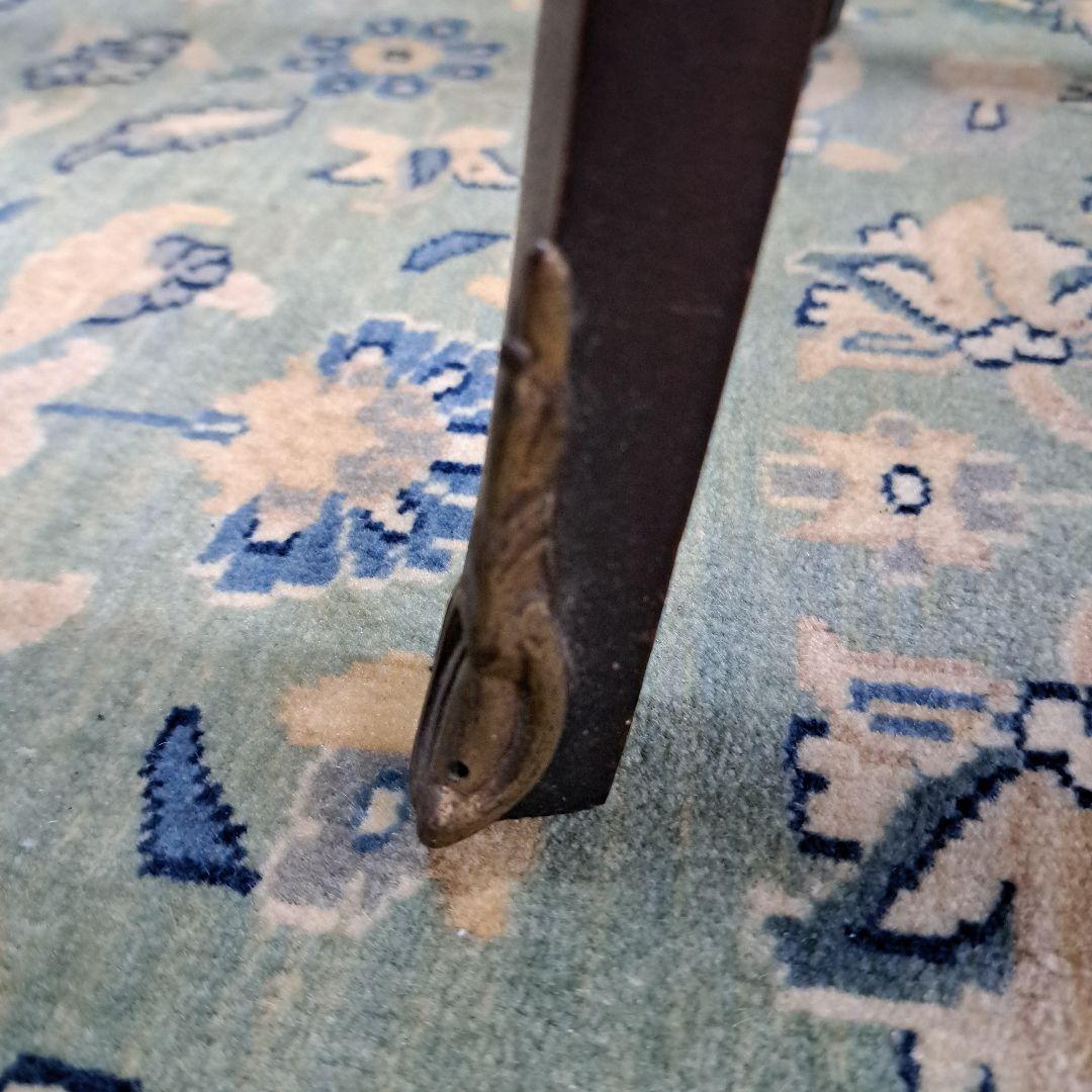 アンティークマリネール調 陶板象嵌 サイドテーブル コンソール 飾り棚 猫脚