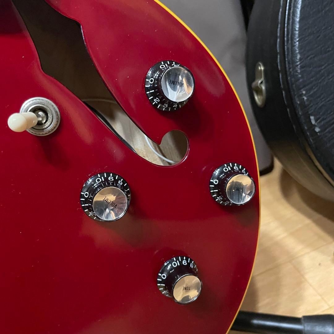 Edwards E-SA-125-LTS セミアコースティックギター 赤