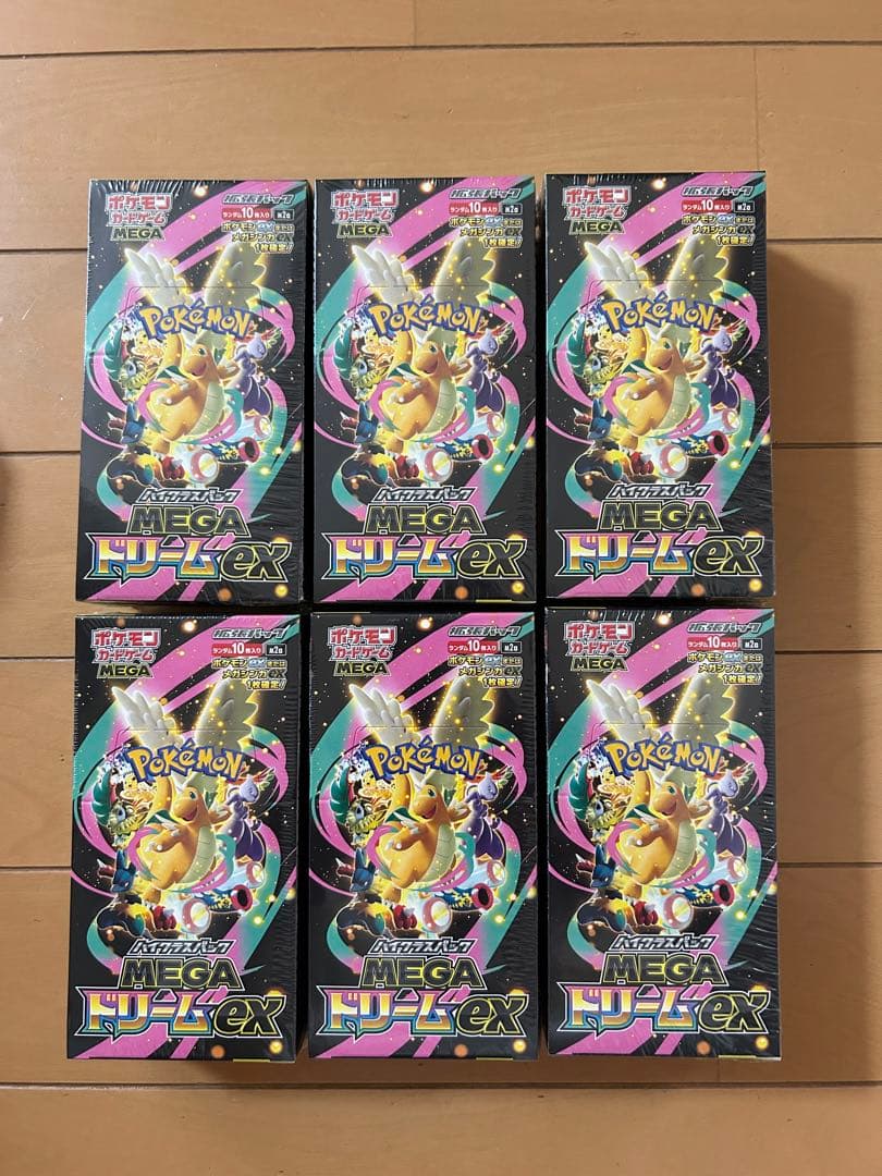 ポケモンカード　MEGAドリームex 6box シュリンク付き
