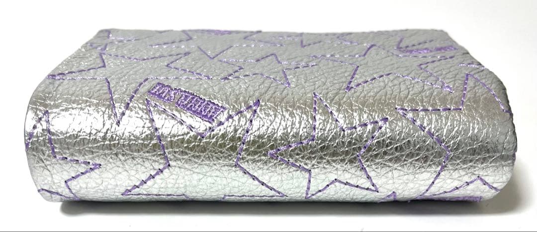 【みらい様】ANNA SUI 財布 二つ折り シルバー 銀 がま口 星 スター