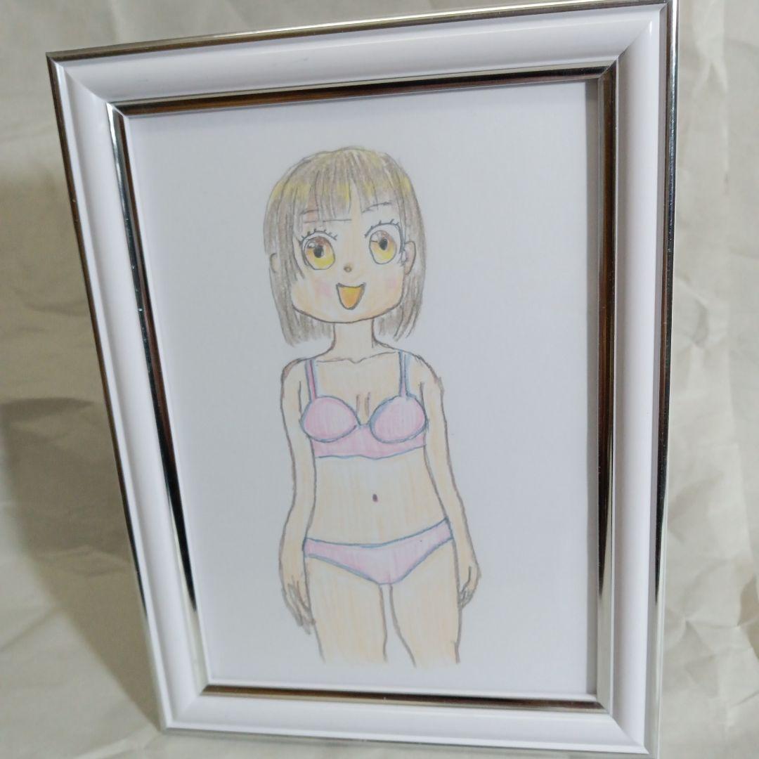 アニメ風イラスト フレーム付き